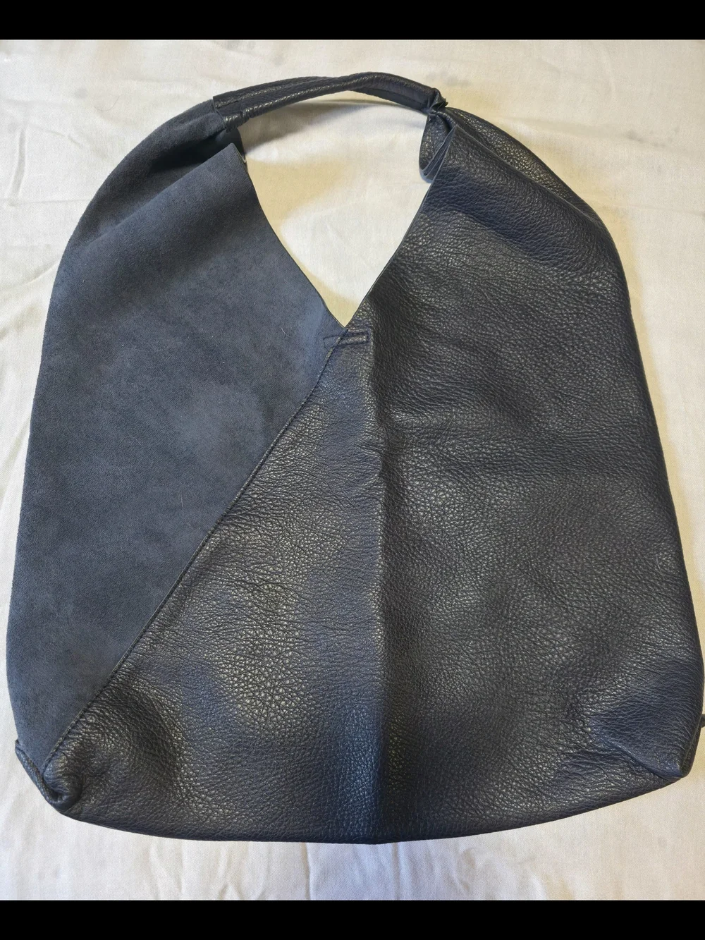 Shiraleah Navy Two-Tone Hobo Shoulder Bag